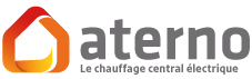 Logo - Aterno : Le chauffage central électrique